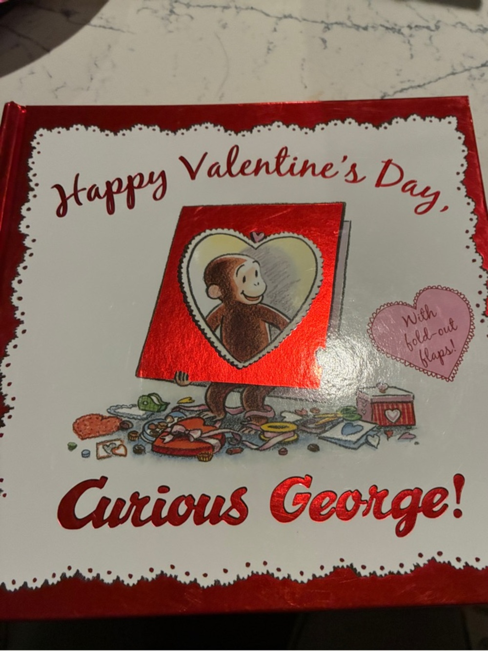 Happy Valentine's Day Board Book - Red